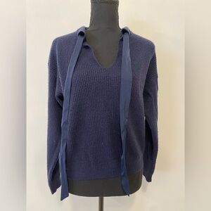 MOTF Deep Blue V-Neck Sweater